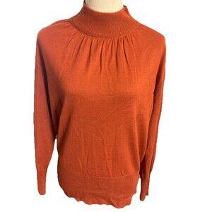 VTG 1980s Mondi Womens 42 Wool Blend Terracotta Knit Sweater Made in W. Germany